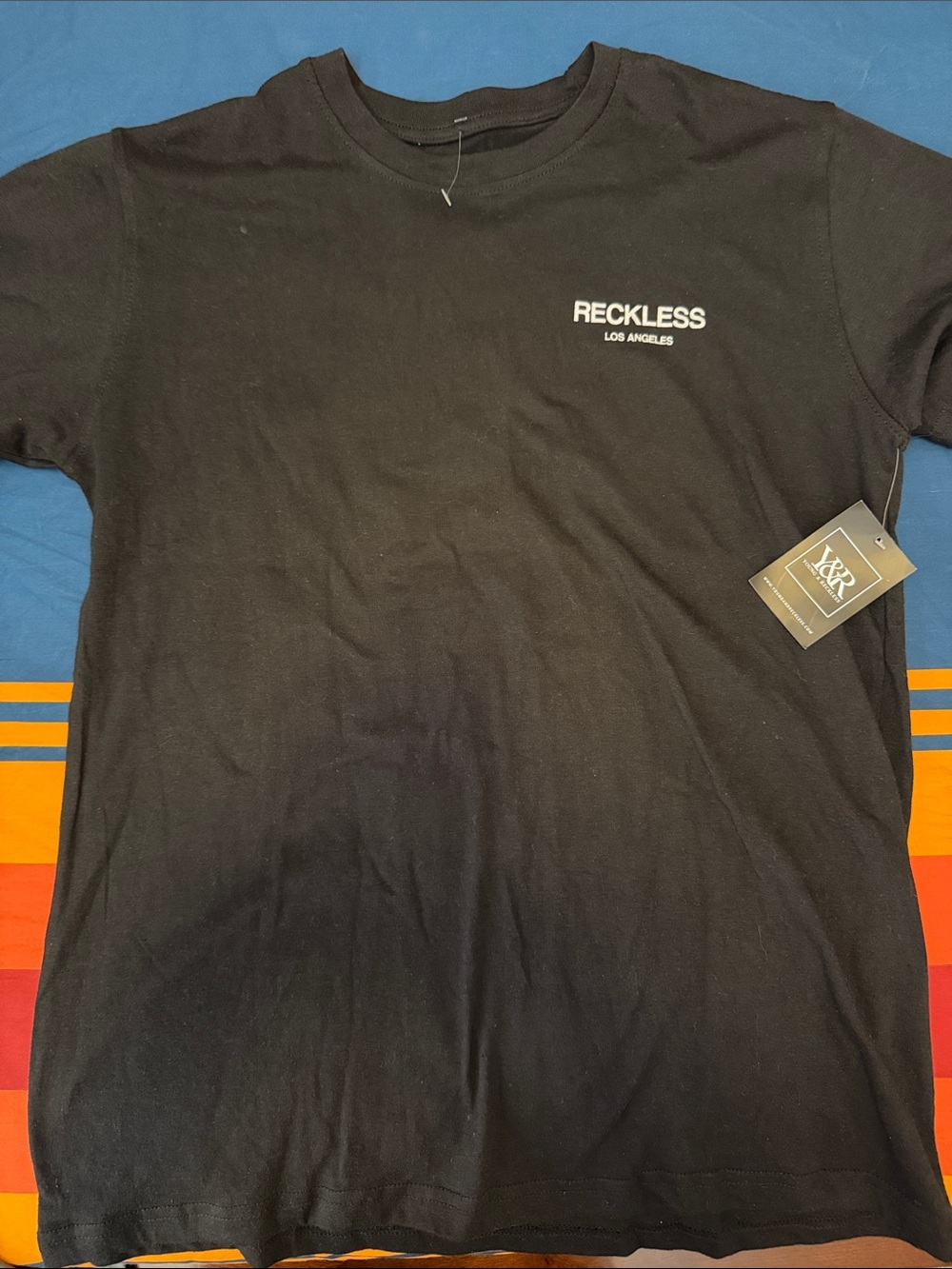 Reckless Men's Black Logo T-Shirt